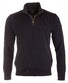 Paul & Shark Bretagne Merino Extrafine Zipper Trui Navy