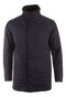 Paul & Shark Carcoat Save the Sea with Leather Details and Shark Fin Jack Dark Evening Blue