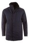 Paul & Shark Carcoat Save the Sea with Leather Details and Shark Fin Jack Donker Blauw