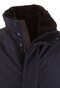 Paul & Shark Carcoat Save the Sea with Leather Details and Shark Fin Jack Donker Blauw