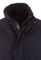 Paul & Shark Carcoat Save the Sea with Leather Details and Shark Fin Jack Donker Blauw
