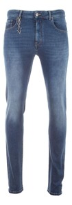 Paul & Shark Comfort Denim Stretch Cotton Jeans Midden Blauw