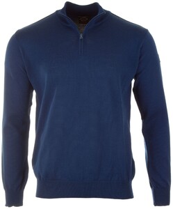 Paul & Shark Contemporary Zipper Pullover Cobalt Blue Melange