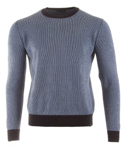 Paul & Shark Cotton & Cashmere Fine-Stripe Crewneck Pullover Blue