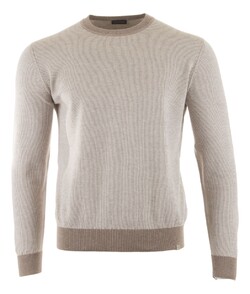 Paul & Shark Cotton & Cashmere Fine-Stripe Crewneck Pullover Sand