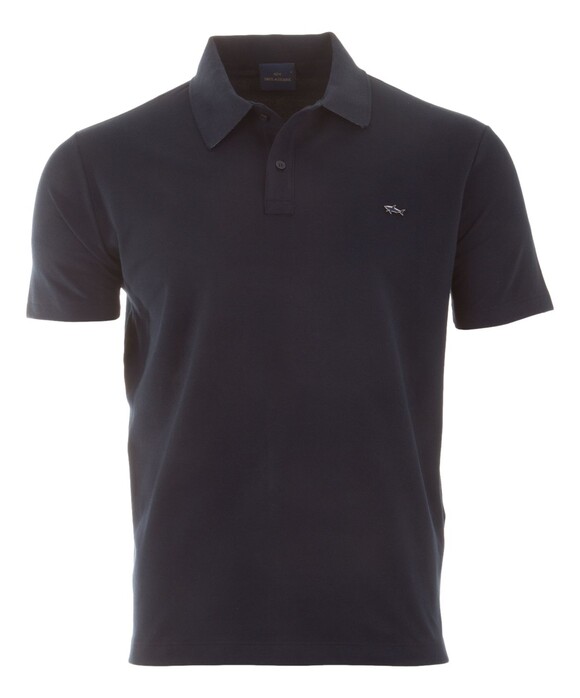 Paul & Shark Cotton Collar Stand Contrast Polo Donker Blauw