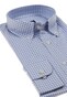 Paul & Shark Cotton Oxford Check Shirt Overhemd Wit-Licht Blauw