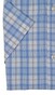 Paul & Shark Cotton poplin Check Overhemd Blauw-Zand