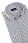 Paul & Shark Cotton Poplin Check Shirt Blauw-Zand