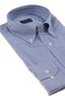 Paul & Shark Cotton Poplin Hairline Shirt Overhemd Wit - Licht Blauw