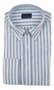 Paul & Shark Cotton Poplin Linen Look Shirt Overhemd Wit - Licht Blauw