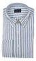 Paul & Shark Cotton Poplin Linen Look Shirt Overhemd Wit - Licht Blauw