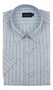 Paul & Shark Cotton Summer Oxford Multitone Stripe Overhemd Wit - Licht Blauw