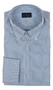 Paul & Shark Cotton Twill 2-Tone Stripe Overhemd Blauw-Blauw