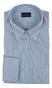 Paul & Shark Cotton Twill 2-Tone Stripe Overhemd Blauw-Blauw