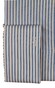 Paul & Shark Cotton Twill 2-Tone Stripe Overhemd Blauw-Zand