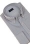 Paul & Shark Cotton Twill 2-Tone Stripe Overhemd Blauw-Zand