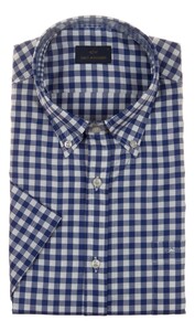 Paul & Shark Cotton Twill Shirt Dark Evening Blue