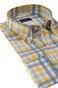 Paul & Shark Cotton Zephir Check Shirt Overhemd Wit - Licht Blauw