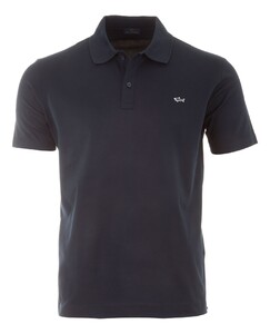 Paul & Shark Double Cotton Piqué Polo Donker Blauw