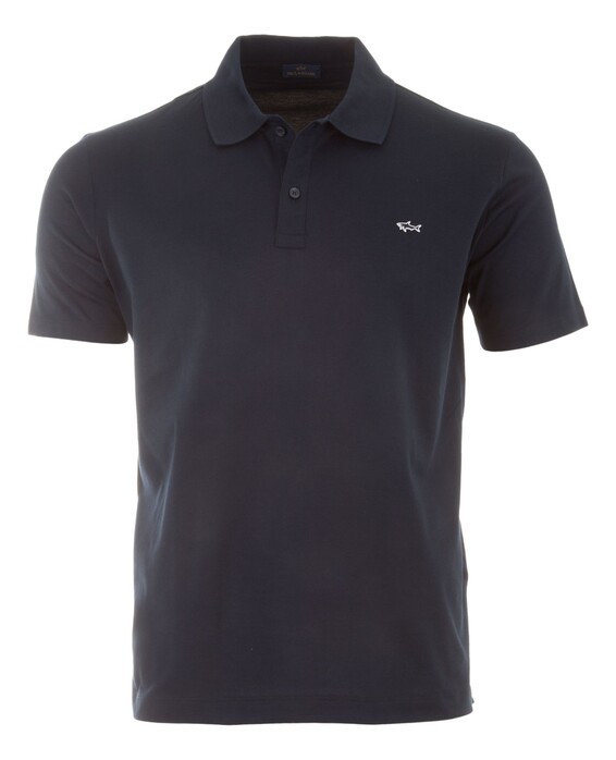 Paul & Shark Double Cotton Piqué Polo Donker Blauw