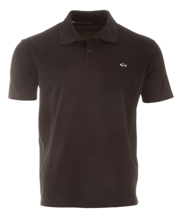 Paul & Shark Double Cotton Piqué Poloshirt Black