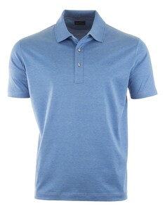 Paul & Shark Embroidered Fin Silver Mercerised Jersey Polo Blue Bonnet