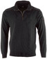 Paul & Shark Fine Leather Contrasts Trui Zwart