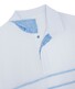 Paul & Shark Fine Piqué Cotton Polo Shirt Linen Details Wit-Blauw