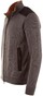Paul & Shark Full Zip Corduroy Contrasts Vest Midden Grijs