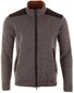 Paul & Shark Full Zip Corduroy Contrasts Vest Midden Grijs