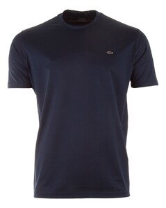 Paul & Shark Jersey Cotton Metal Shark T-Shirt Navy