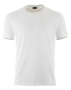Paul & Shark Jersey Cotton Tipped T-Shirt White