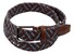Paul & Shark Leather Trimmed Woven Belt Licht Blauw - Bordeaux