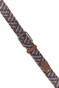 Paul & Shark Leather Trimmed Woven Belt Riem Licht Blauw - Bordeaux