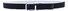 Paul & Shark Leather Trimmed Woven Reversible Elastic Belt Riem Wit-Blauw