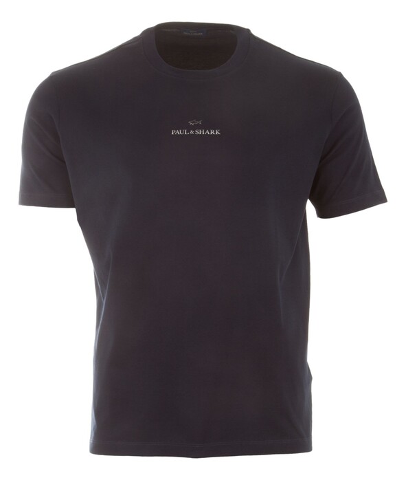Paul & Shark Lightweight Cotton Jersey T-Shirt Donker Blauw