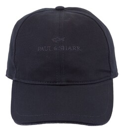 Paul & Shark Logo Embroided Cotton Baseball Cap Dark Evening Blue