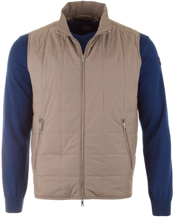 Paul & Shark Luxury Microfiber Quilted Body-Warmer Donker Zand