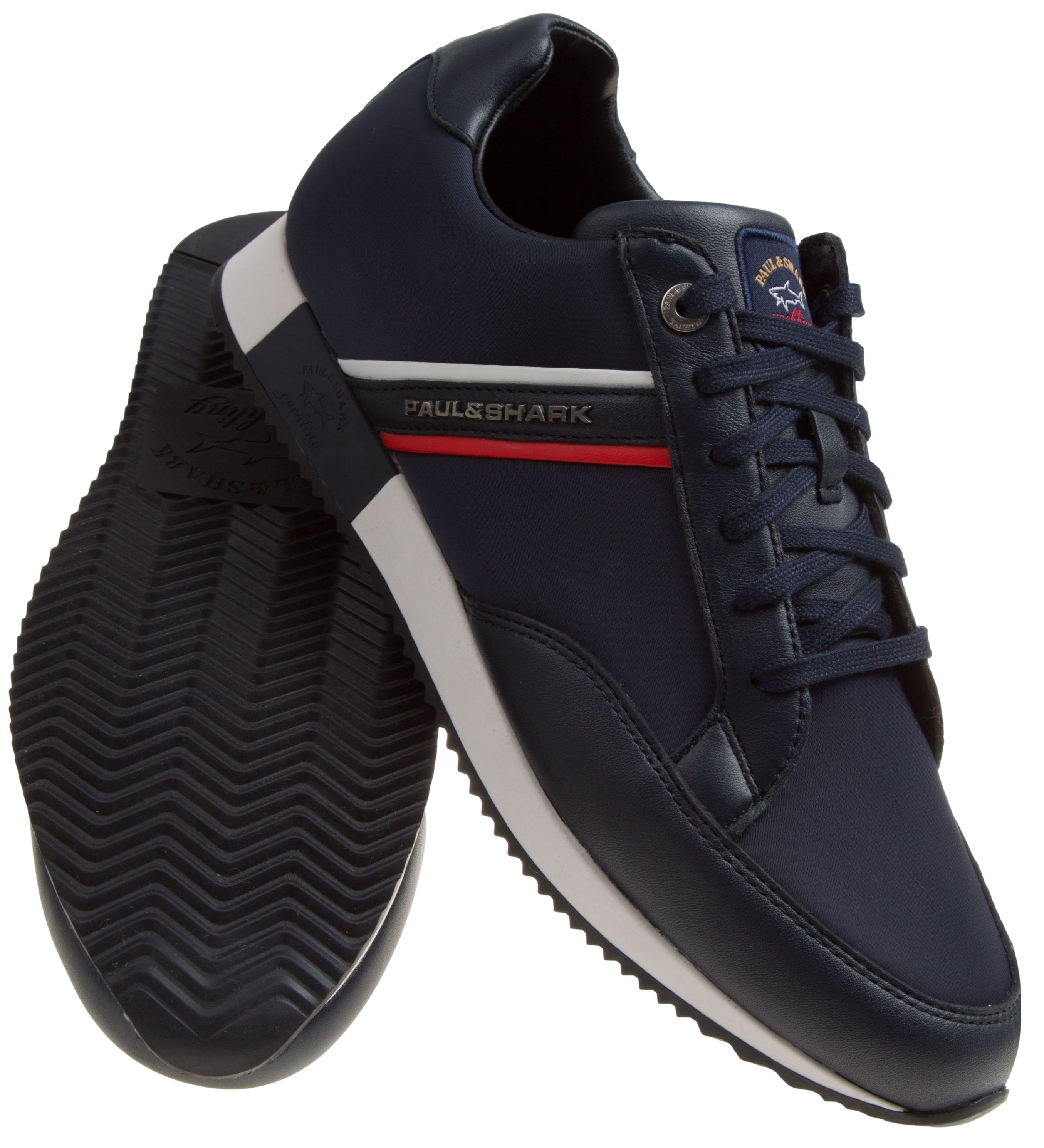 Paul & Shark Luxury Sneaker Shoes Navy | Jan Rozing Men's Fashion