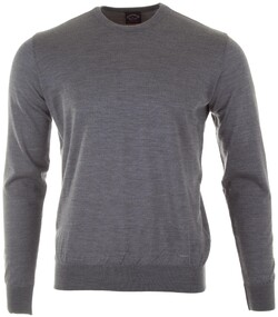 Paul & Shark Merino Extrafine Crewneck Pullover Mid Grey