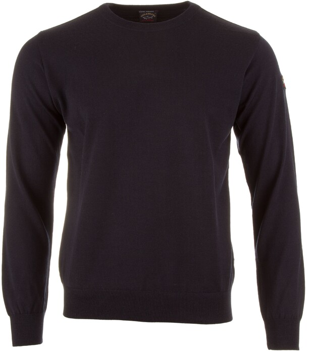 Paul & Shark Merino Ronde Hals Trui Navy