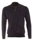 Paul & Shark Merino Ultrafine Wool Half Zip Trui Donker Blauw