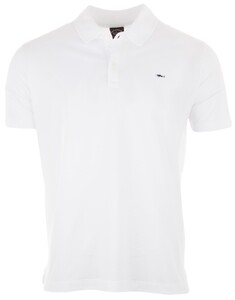 Paul & Shark Piqué Cotton Shark Badge Poloshirt White