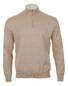 Paul & Shark Piuma Feather-Light Cotton Half Zip Trui Beige