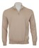 Paul & Shark Piuma Feather-Light Cotton Half Zip Trui Beige