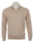 Paul & Shark Piuma Feather-Light Cotton Half Zip Trui Beige