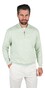 Paul & Shark Piuma Featherlight Cotton Half Zip Trui Meadow Mist