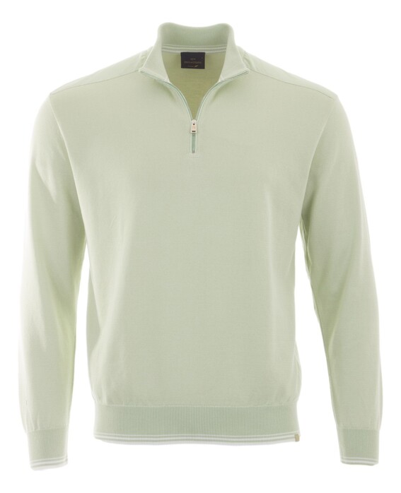 Paul & Shark Piuma Featherlight Cotton Half Zip Trui Meadow Mist