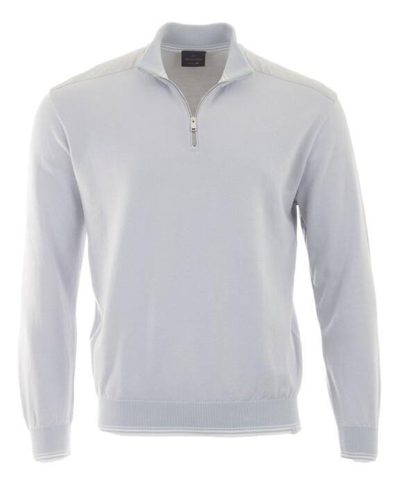 Paul & Shark Piuma Featherlight Cotton Half Zip Trui Skyride